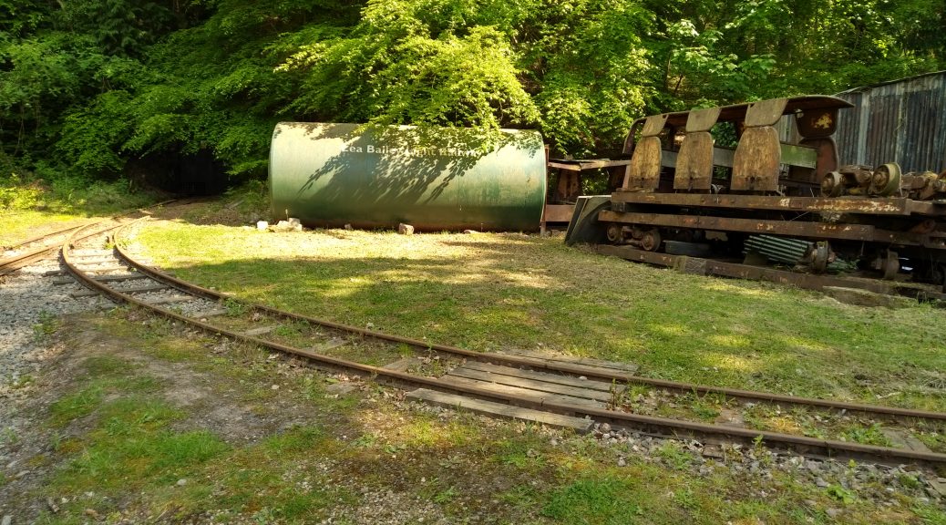 The curve that leads to the mine entrance